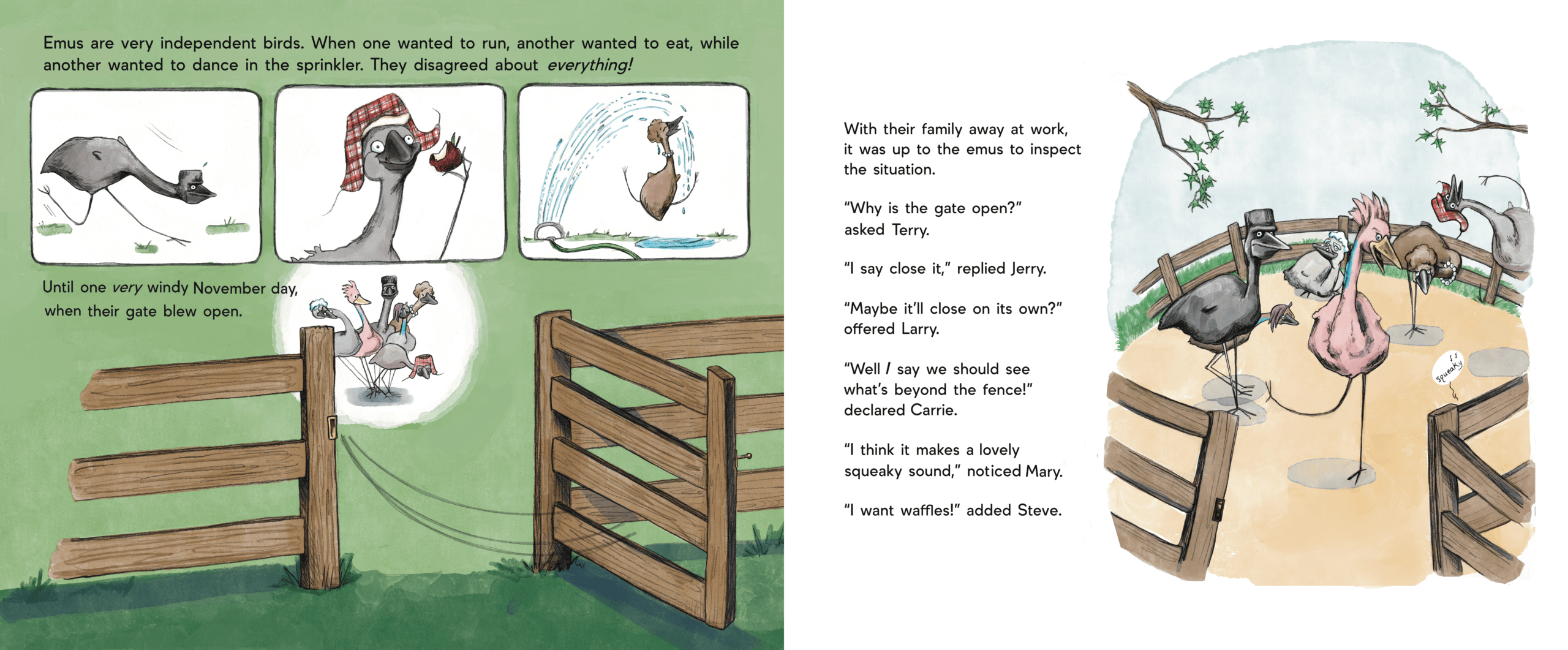 Emus on the Loose Hardcover Book - Image 4